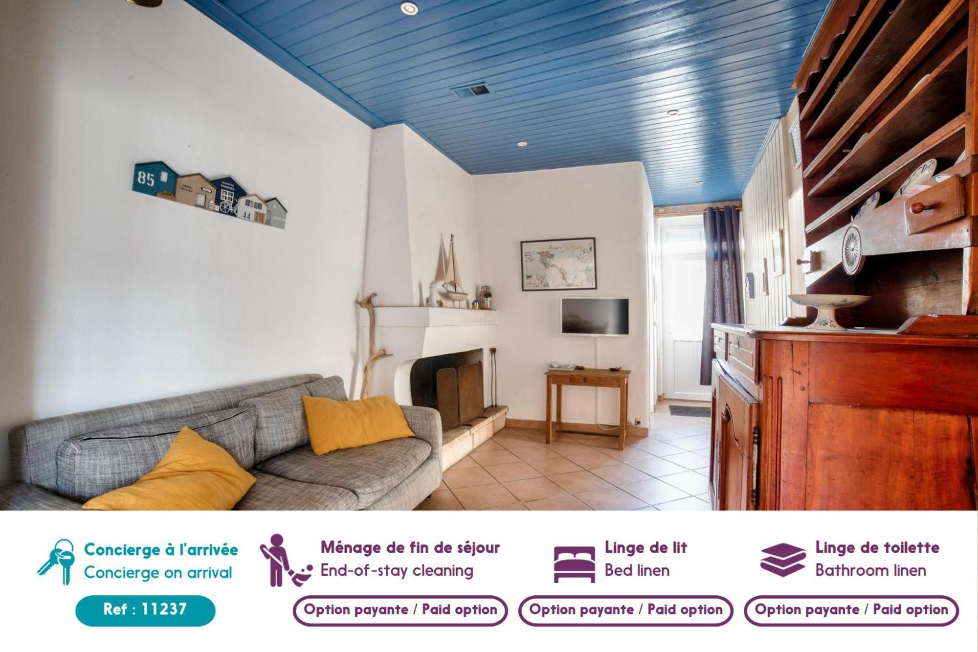 נוארמוטייה-אן-ליל Jolie Maison Avec Cour Pour 5 Personnes מראה חיצוני תמונה